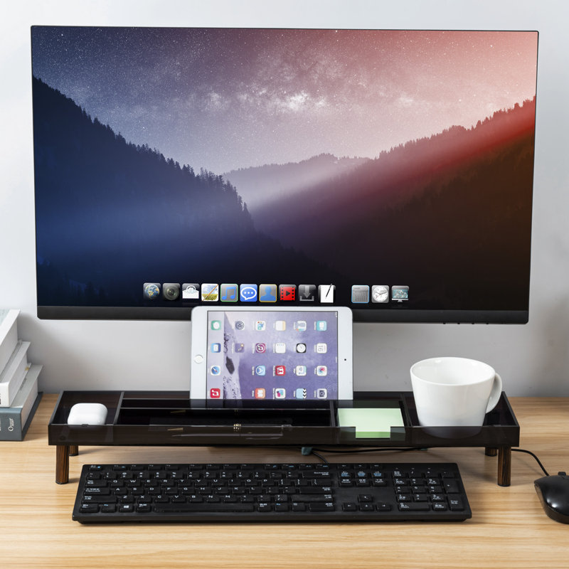 Porte-fournitures de bureau Kyahna, Noir / gris