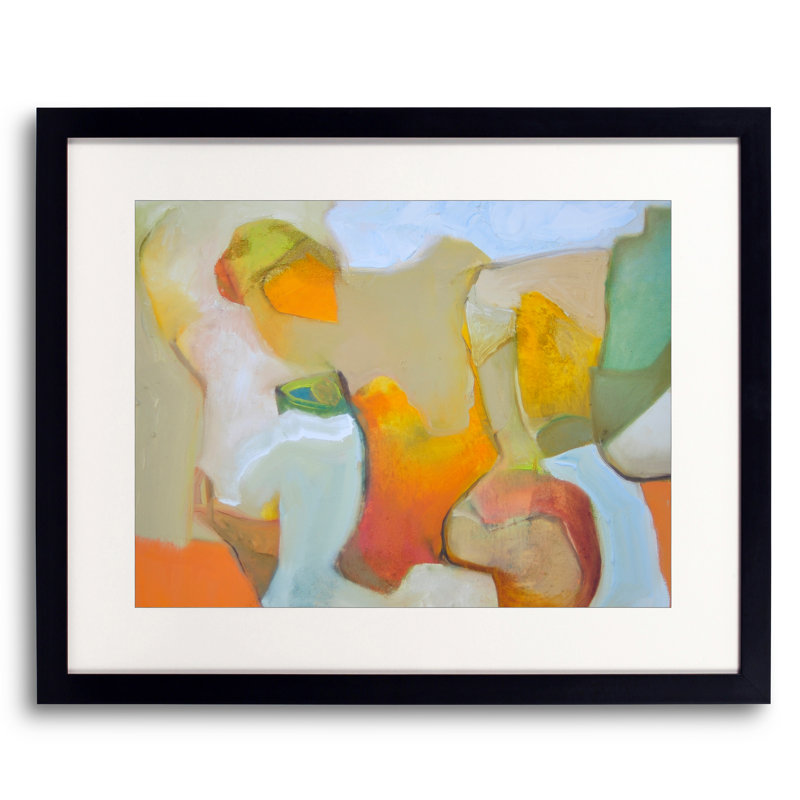 «337 Caves in San Sebastiano» par Anne B. Schwartz - peinture encadrée, L 32 po x H 24 po