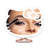 Nakyiah Hello Kitty Makeup Mirror with Stand, Adjustable Brightness Daylight LED Lighted Compact Mirror-604443501
