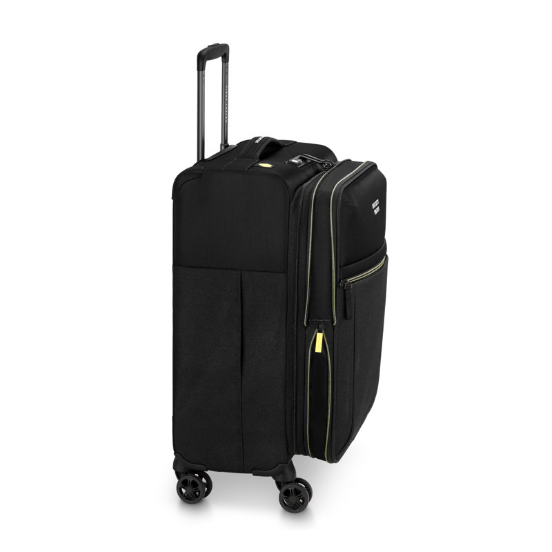 Ensemble de 3 valises extensibles Delsey Brochant 3.0, bagage à main et valises de taille moyenne et grande, Noir