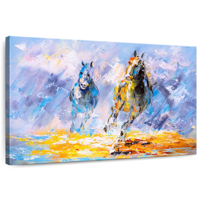 Huile de cheval Brampt, H 16 po x l 24 po