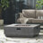 39" Outdoor Iron Square Propane Fire Pit, Tank Inside- 50,000 BTU