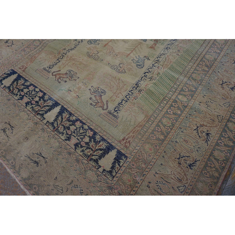 Antique Panderma Kayseri Turkish Knotted Rug
