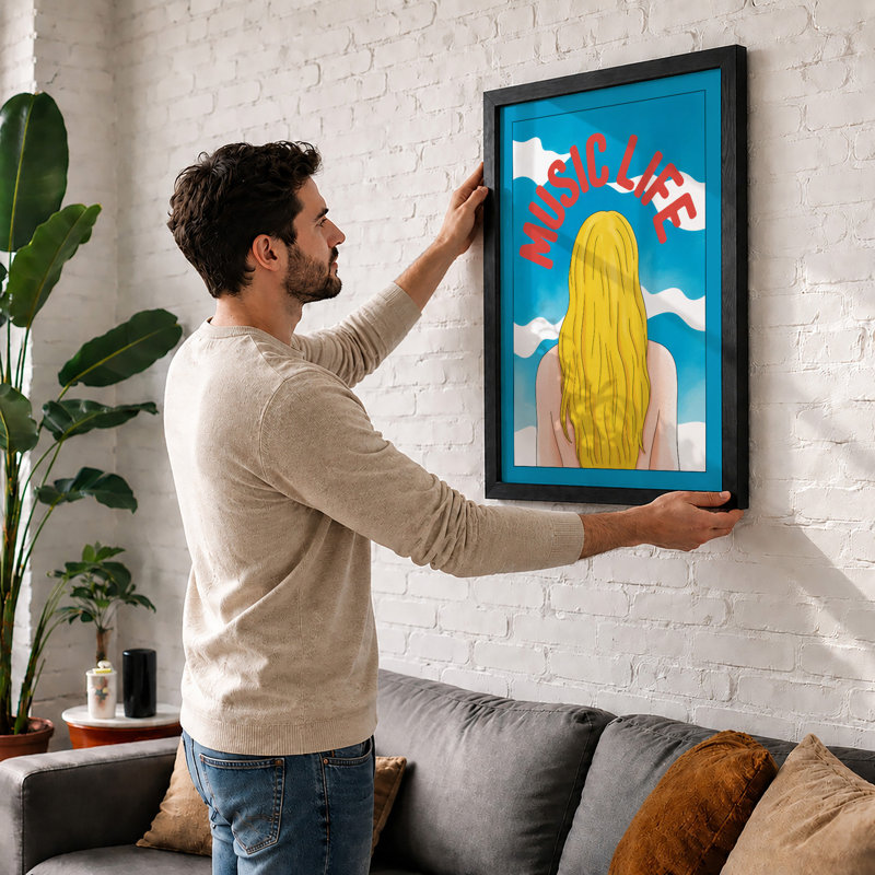 Self Care Moment Modern - Print, A2 - 59.4 x 42.0 cm, White
