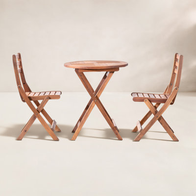 Rosetta 24" Acacia Patio Bistro Set