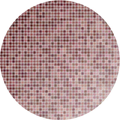 Tapis géométrique marron