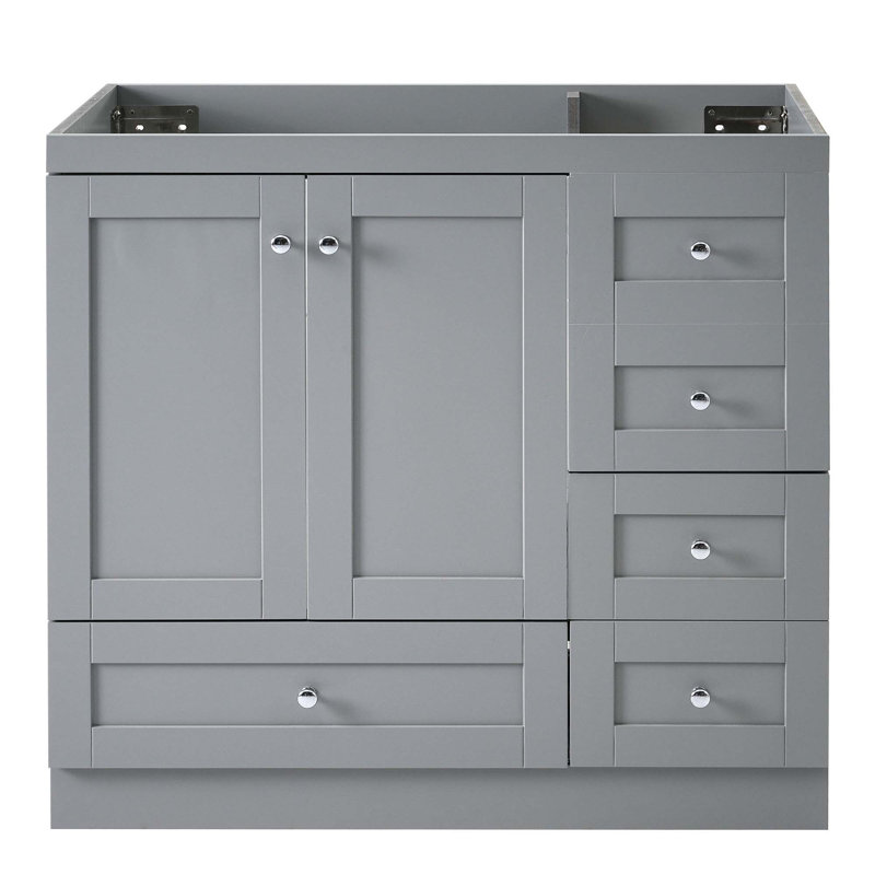 Meuble-lavabo 36 po (lavabo non inclus), Gris