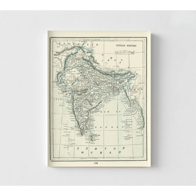 Affiche de l'histoire de l'Inde, Inde, Inde, Empire indien, Rathbun, Rathbun, 1893