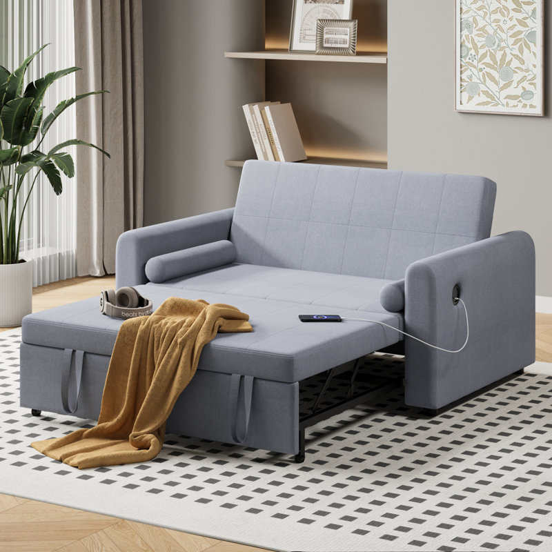 2 Seater Sofa Bed, Dark Grey