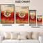 Sacré soleil mandala II - art moderne sur toile rouge moderne-132480088-132480090