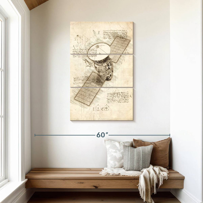 Oberle Satellite Blueprint, 45" H x 28" W