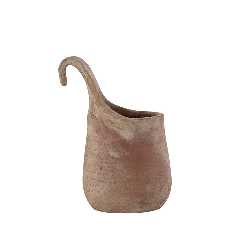 Vase en terre cuite de diamètre 7,5 po x H 8,5 po