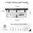 Flush Mount Ceiling Light with Frosted Glass Shade