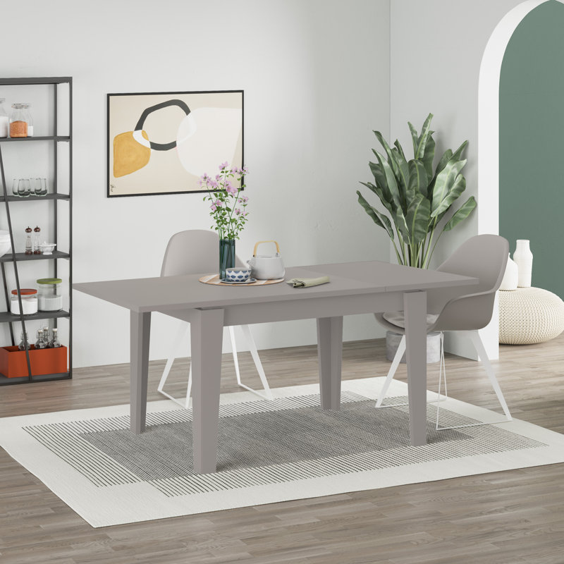 Tolmen Rectangular Extendable Dining Table - 120 to 170 cm, 75cm H x 170cm L x 80cm D, Light Mocha
