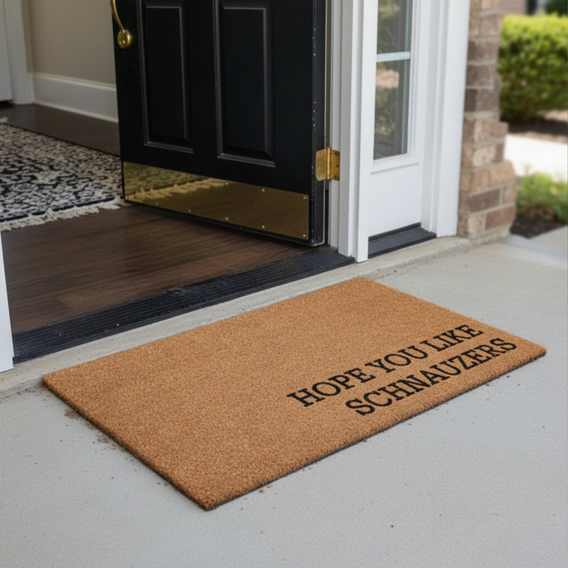 Hope You Like Dobermans Doormat, 17"x29", 17" x 29", Schnauzers