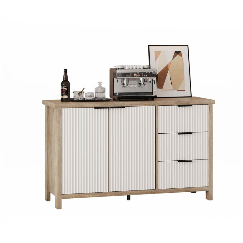 Armoire de rangement cannelée