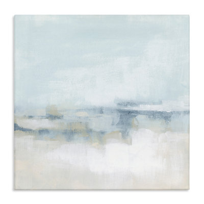 «Abstract Cloudy Landscape Blue Fog» par June Erica Vess - peinture sur toile tendue