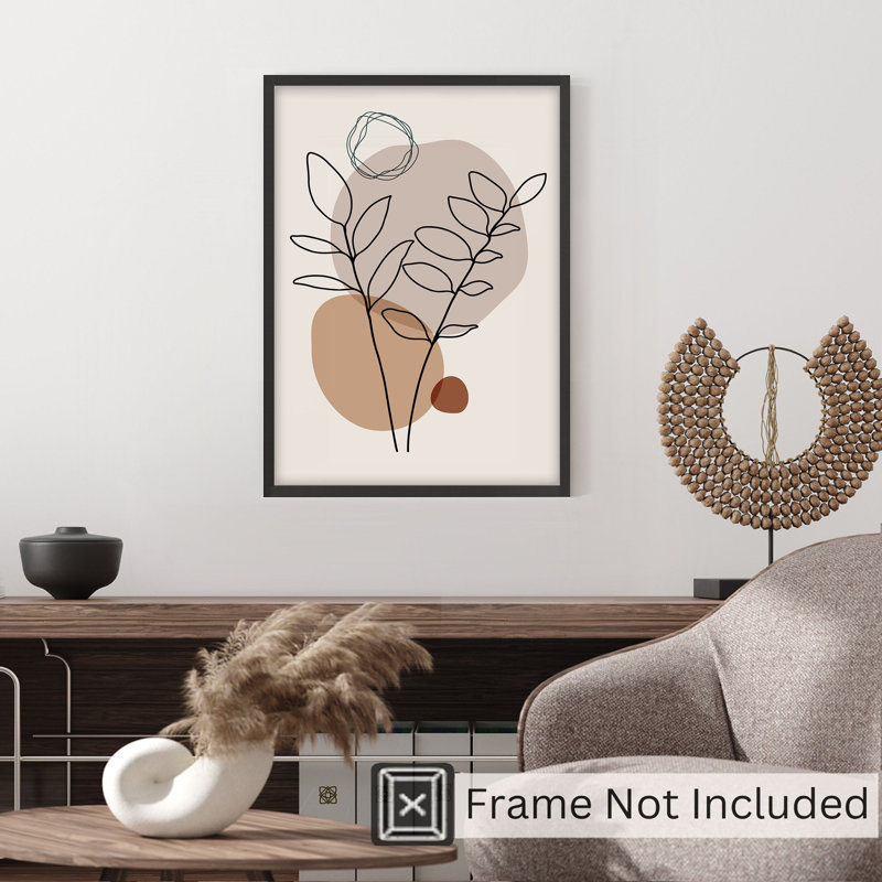 «Botanical Two Leaves», reproduction d'art non encadrée, H 30 po x l 20 po