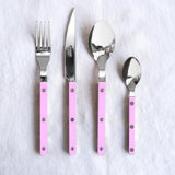 Bistrot Solid 4 - Piece Stainless Steel Flatware Set - Service for 1