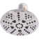 6" Round Thin 5-Function Adjustable Spray Shower Head with 10" Wall Mount Arm