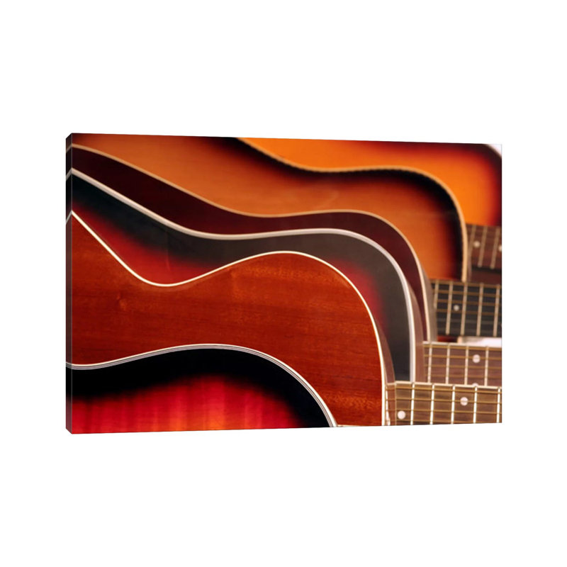Acoustic Guitar - Wrapped Canvas Print, 101.6 cm H x 66.04 cm W x 1.91 cm D