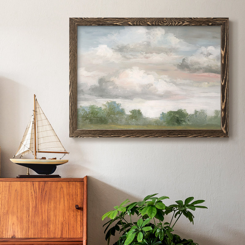 «Pastel Monring Sky», reproduction d'art sur toile, Noyer, H 14 po x l 20 po x P 1,5 po