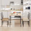 Dining Table Set For 4, Rectangular Kitchen Table And Chairs For 4, 5 Piece Dining Room Table Set With Curved X-Back For Small Space, Home Kitchen, Apartment-436330673