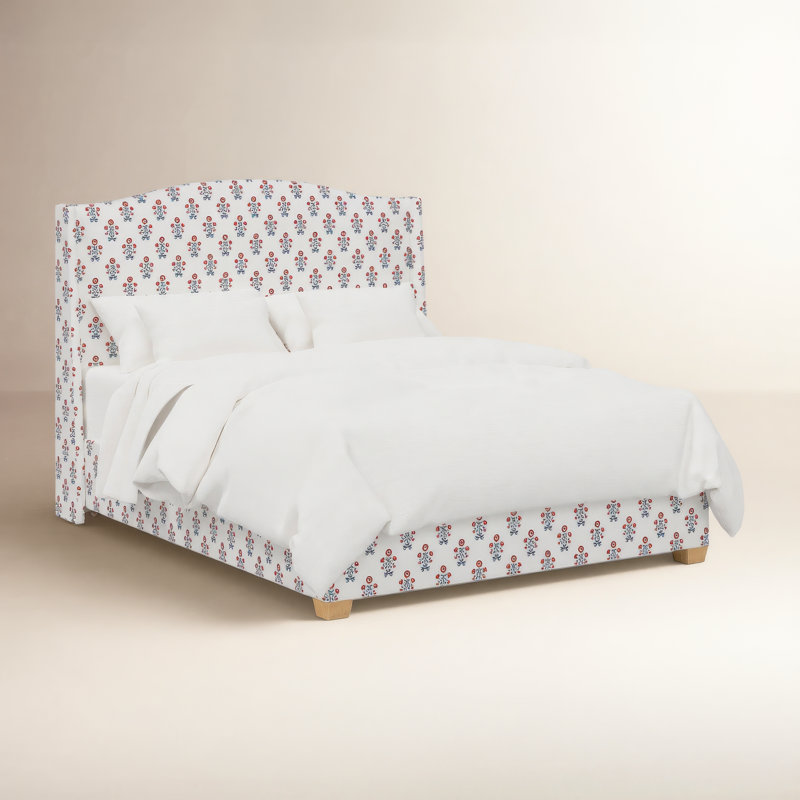 Lit tapissier standard Allis, Grand, Cappy Floral Red