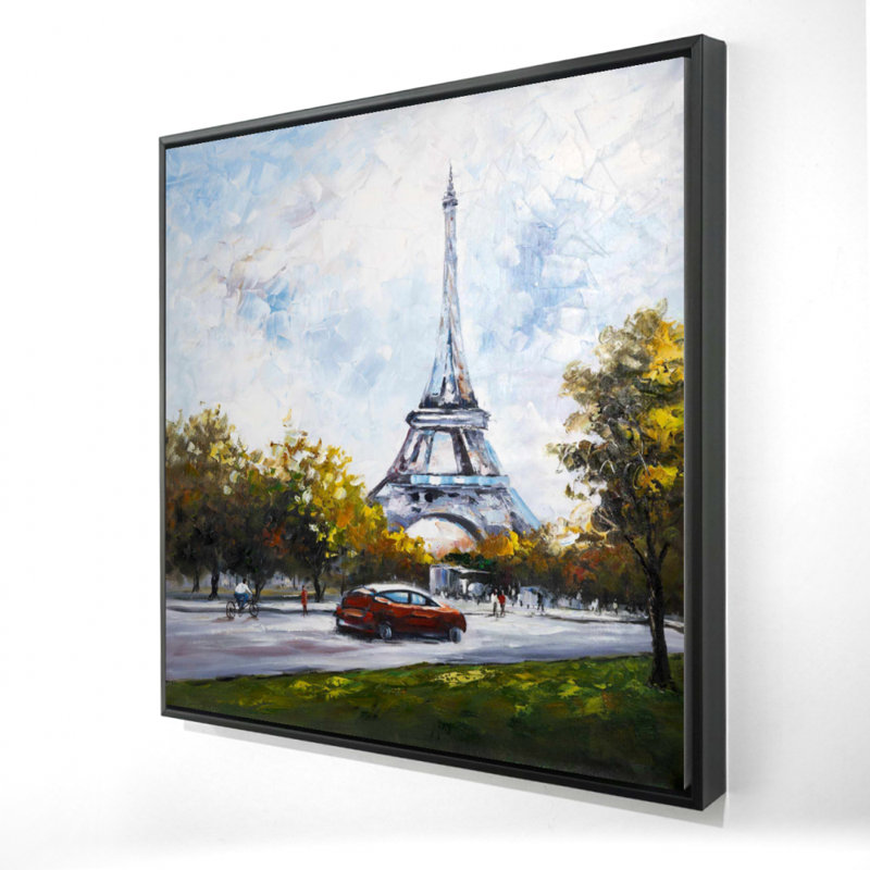 "Conduite près de la Tour Eiffel" sur toile