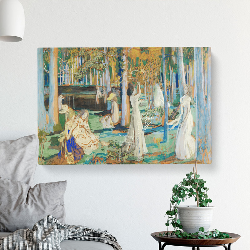 The Sacred Wood by Maurice Denis - Wrapped Canvas Print, 35cm H x 50cm W x 3cm D