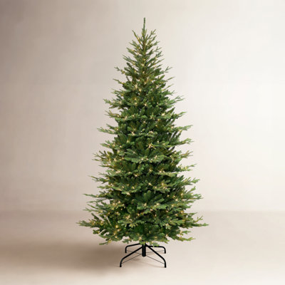 90' Lighted Artificial Fir Christmas Tree