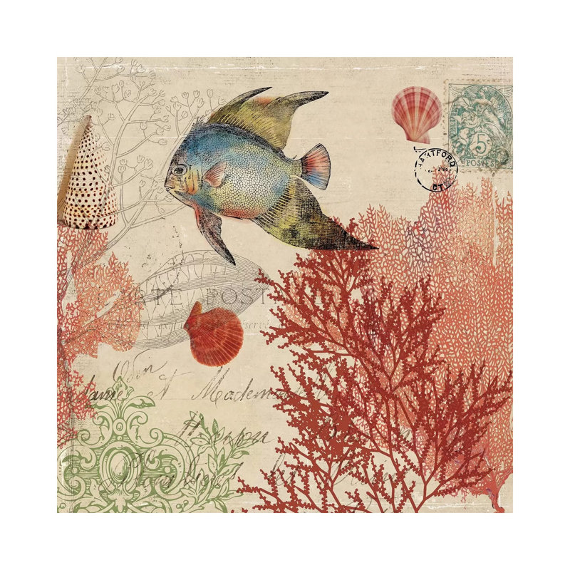 Under The Sea I by PI Studio - Wrapped Canvas Print, 45.72 cm H x 45.72 cm W x 1.91 cm D