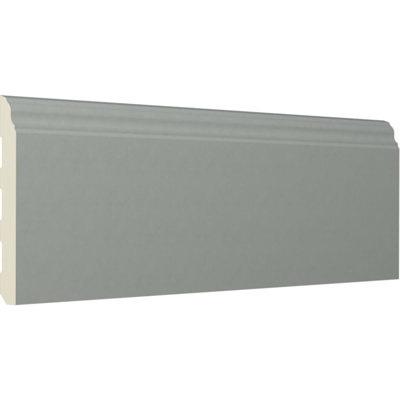 Barcelona White Polyurethane Baseboard Moulding, 94.5" Length (8-Pack)