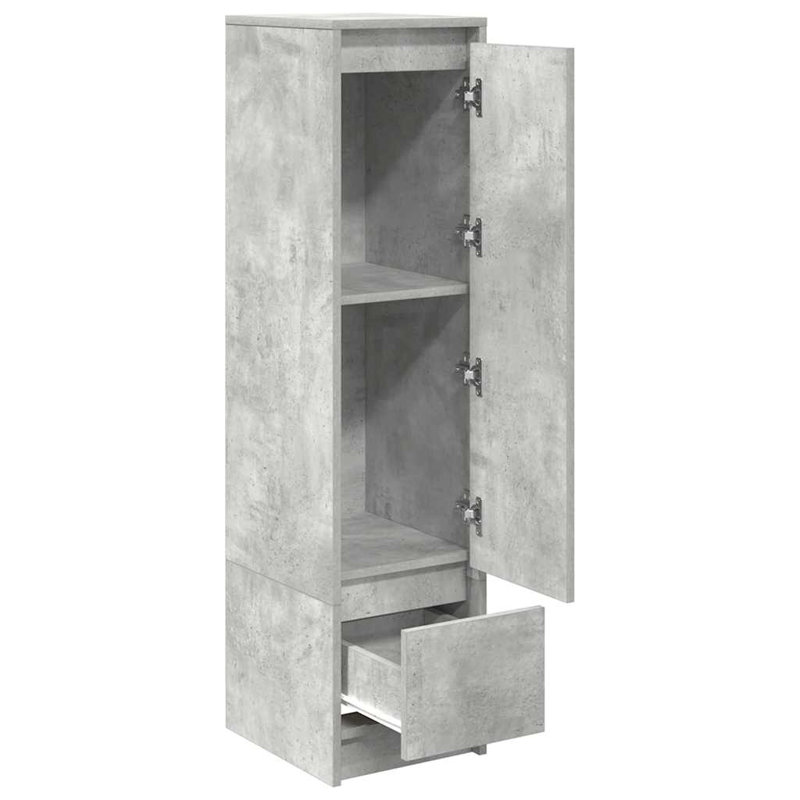 Highboard 29.5X34x119.5 Cm Engineered Wood, Concrete Grey