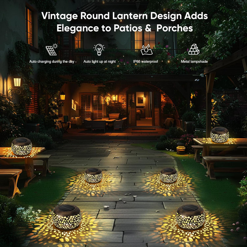 3.94'' Solar Powered Integrated LED Color Changing Globe Lantern, Bronze