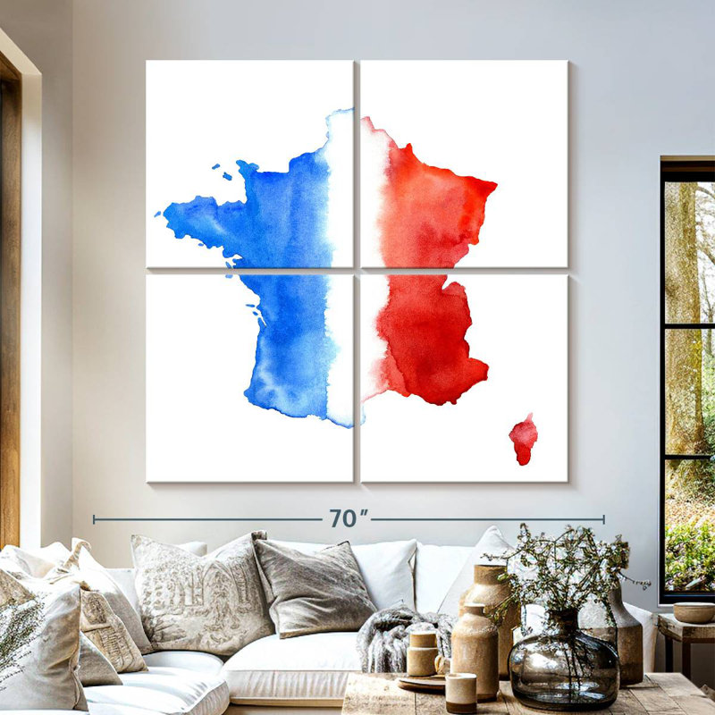 Carte de Borges du drapeau de la France