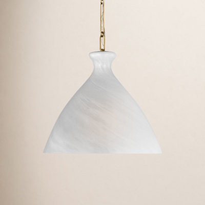Giacomo Single Light Glass Steel Dimmable Pendant