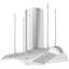 Zephyr Trapeze 36 in. Island Mount Range Hood with LED Lights in Stainless Steel