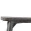 Chaise berçante de patio en bois avec assise large et dossier haut-1280313366