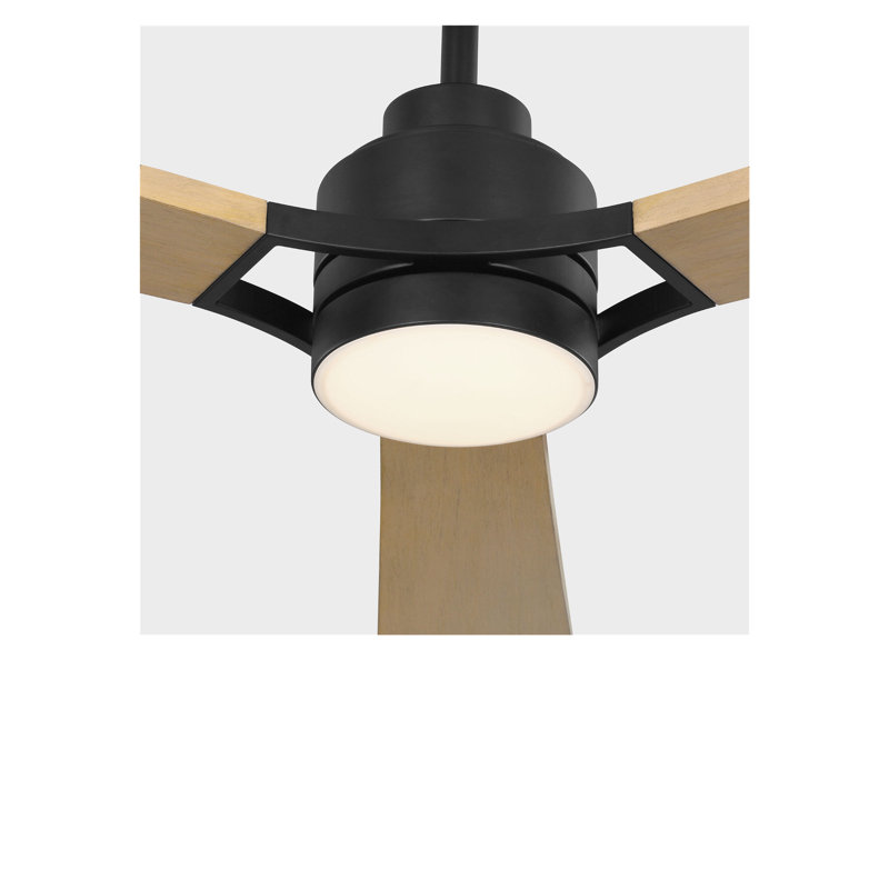 Ventilateur de plafond à DEL Trillium Smart 60, Miel naturel, Nuit noire
