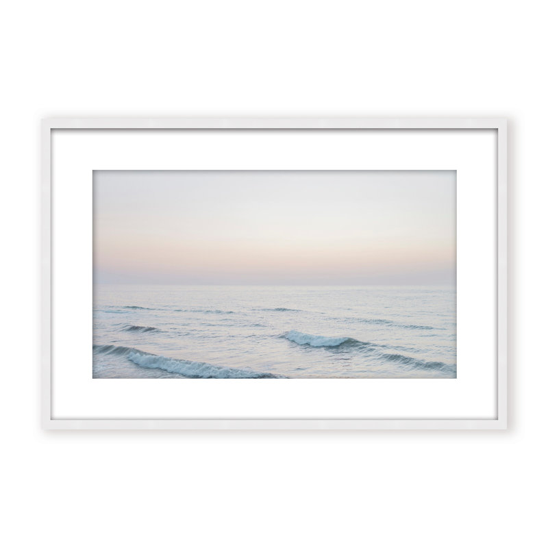 Coastal Retreat Dawn by  - Picture Frame Photograph on Paper, 24" H x 36" W x 1.125" D, Framed Matted Print, Gold