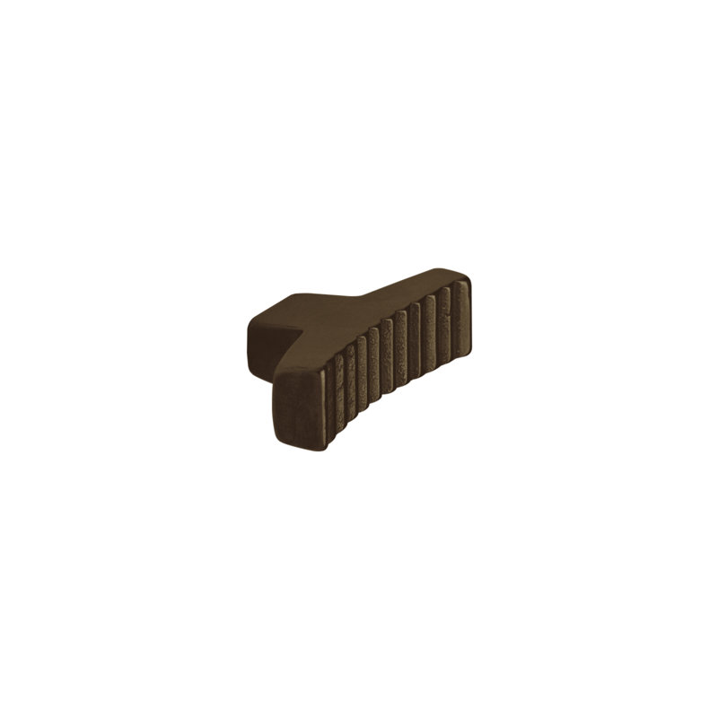 Ted Boerner Bronze Bar Knob, Silicon Bronze Rust