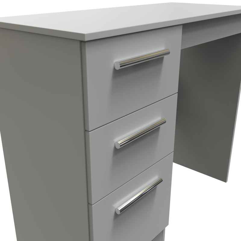 Fully Assembled Chesler Dressing Table, Dusk Grey
