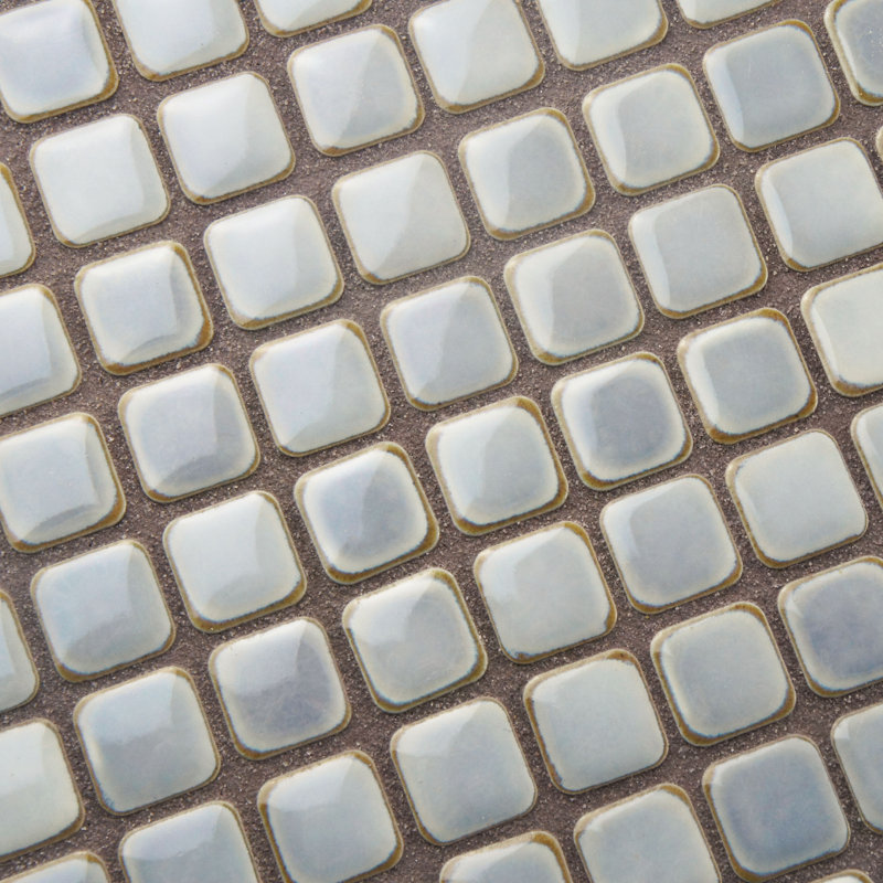 Hudson Diamond 1" x 1" Porcelain Grid Mosaic Wall & Floor Tile, Gray