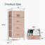Commode 4 tiroirs en tissu pour chambre à coucher-51379738