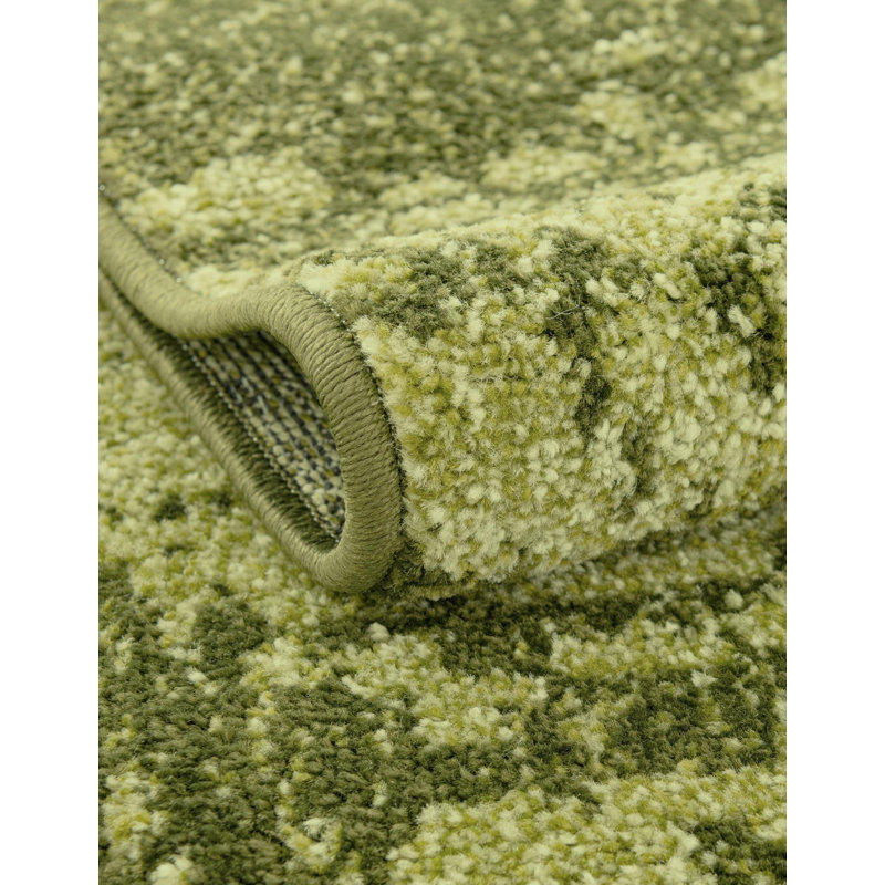 Tapis vert Roshaun, Tapis de couloir 2 pi 7 po x 10 pi