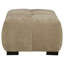 Repose-pieds rectangulaire rembourré Plather Camel-1051822589
