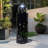 38.58"H Metal Modern LED Fountain With Butterflies