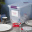 Contenant de rangement avec couvercle transparent Sterilite