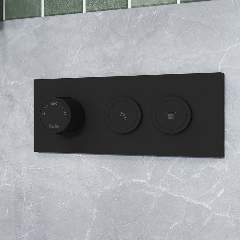 All-In-One Kit with Rough in-Valve, Matte Black